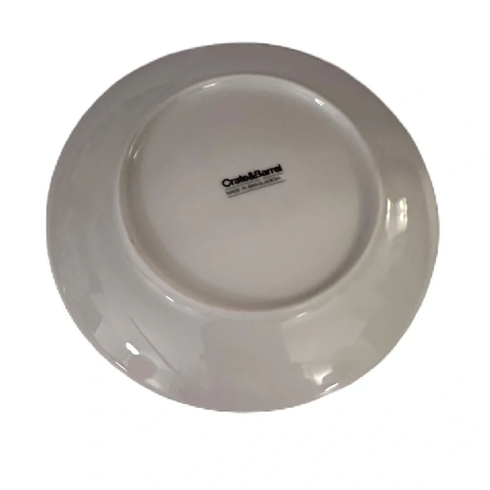 Crate & Barrel‎ Christmas Reindeer &Snow Plates Set 3